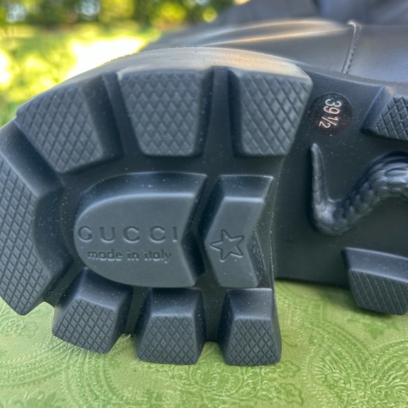 GUCCI  Women Interlocking GG High Leather Boots NIB 39.5 - Picture 8 of 12